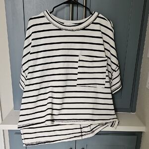 Ces Femme Monochrome Striped Top